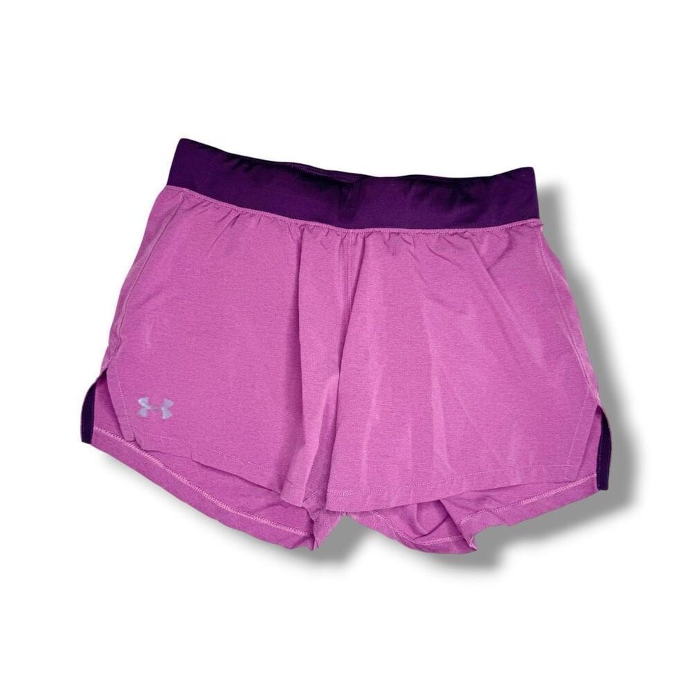 Under Armour Purple Athletic Fitted Heat Gear Shorts Women’s Size S